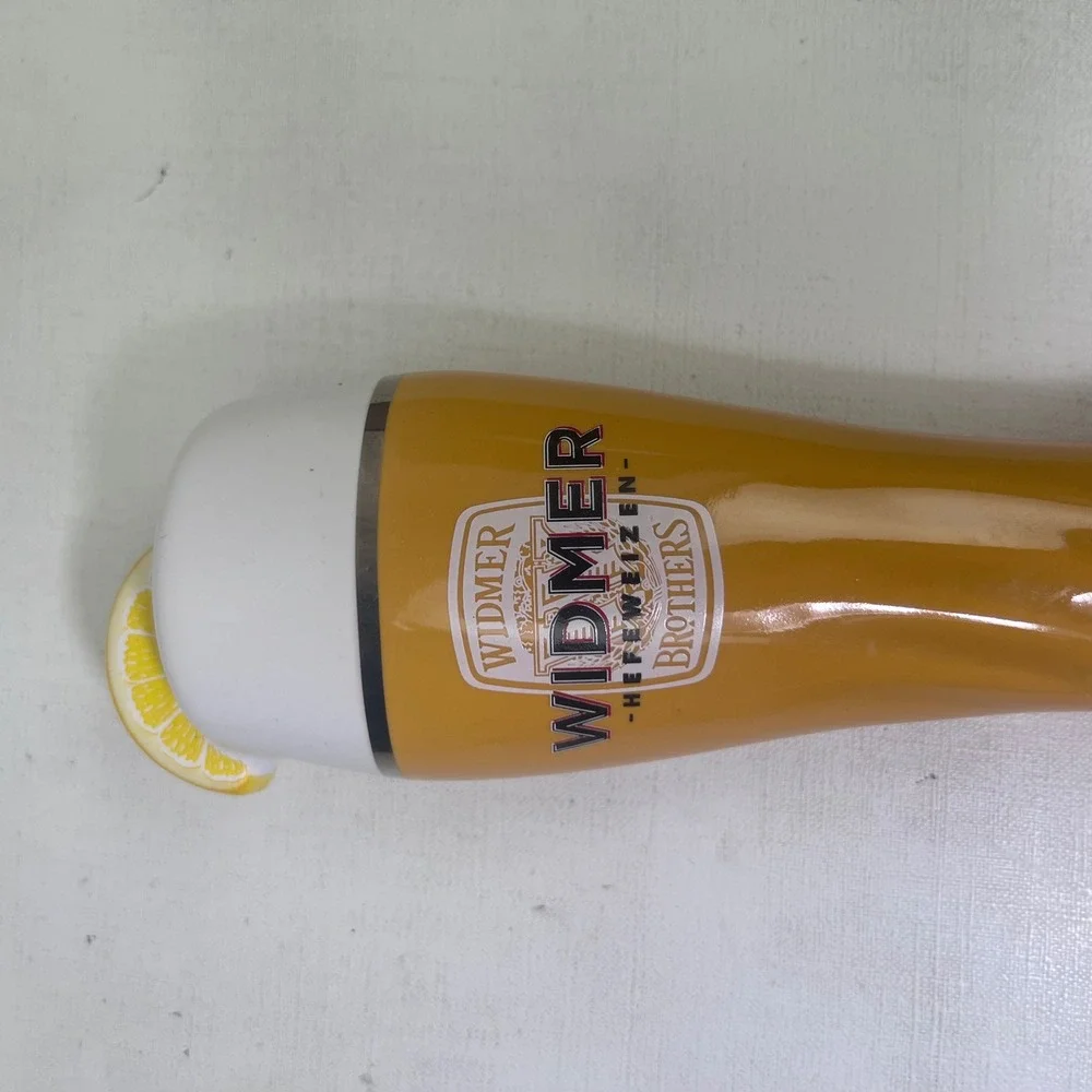 Widmer Brothers Hefeweizen Beer Tap Handle Orange Lemon Garnish Portland Oregon